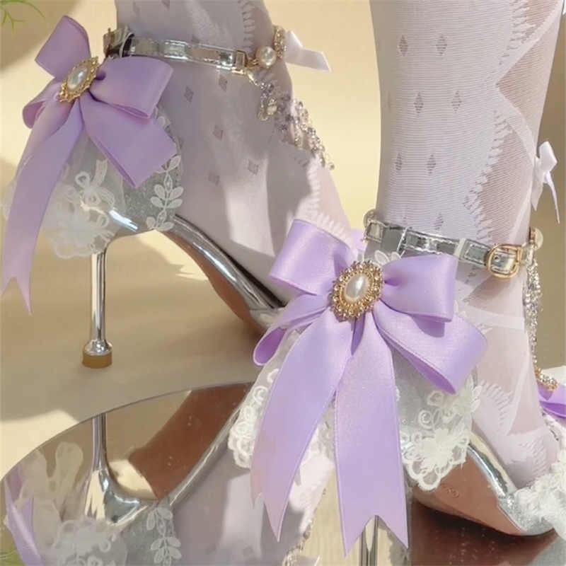 Fairy Crystal Chain Lolita High Heels