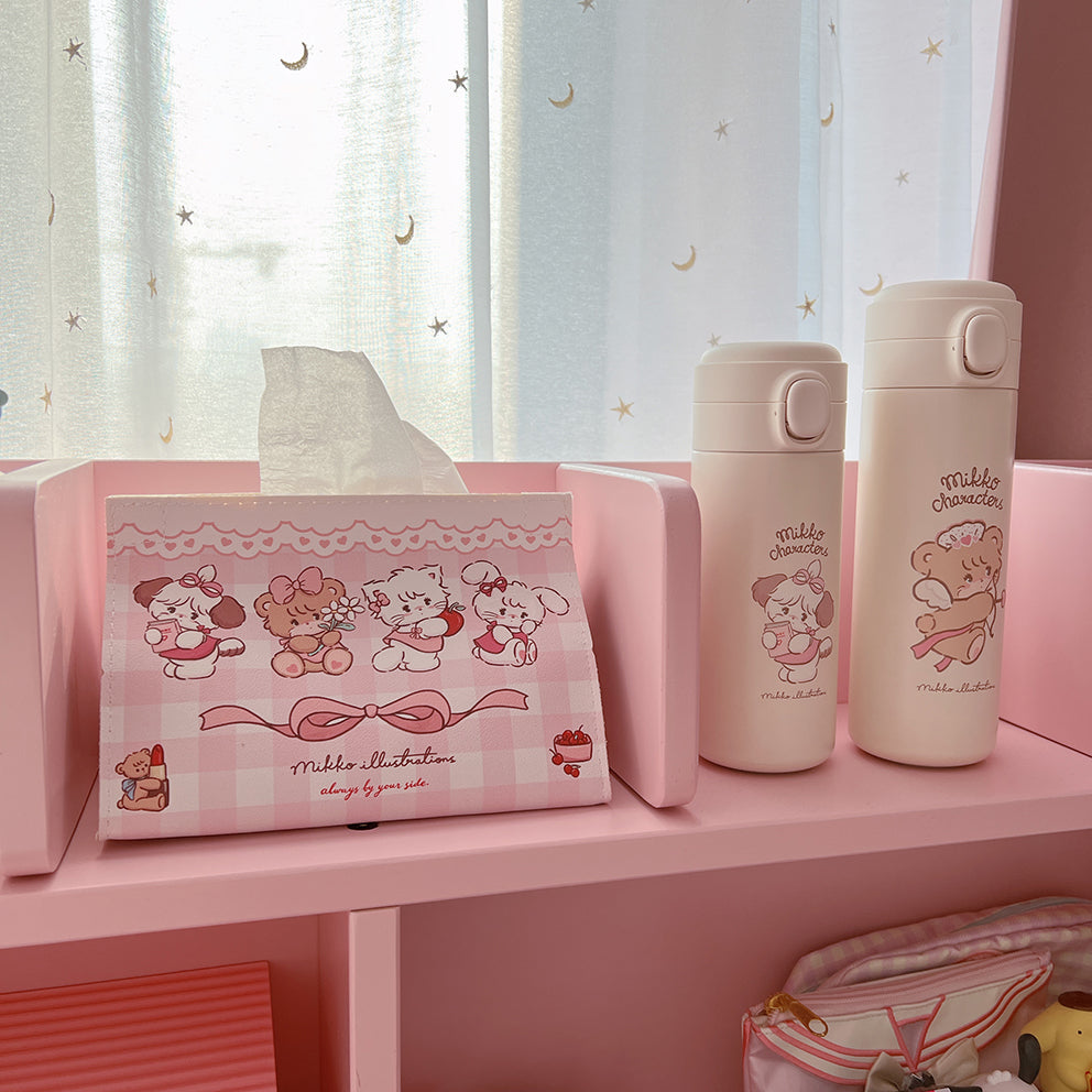 kawaii pink Tissue box