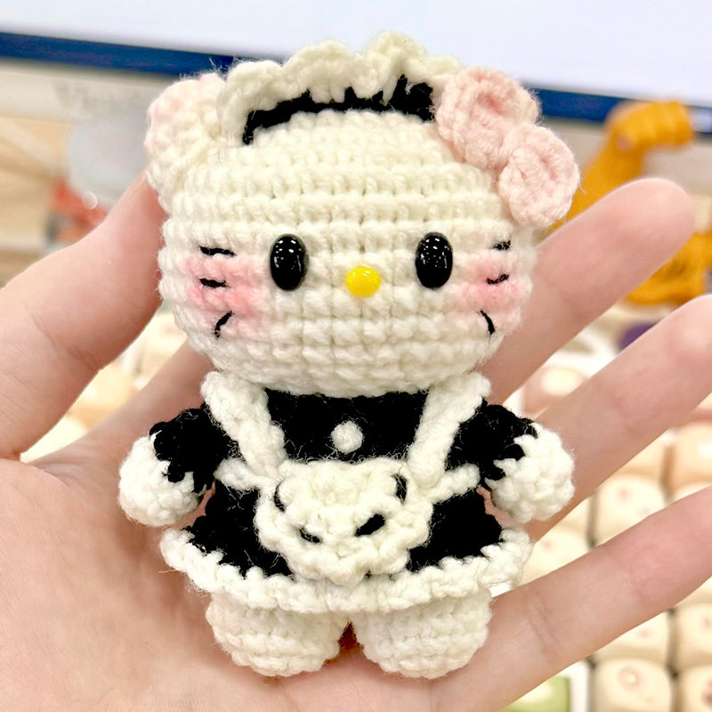 Homemade diy kt wool doll