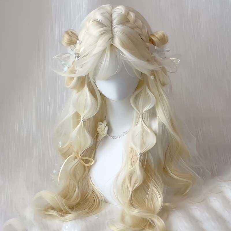 Platinum Long Curly Wig