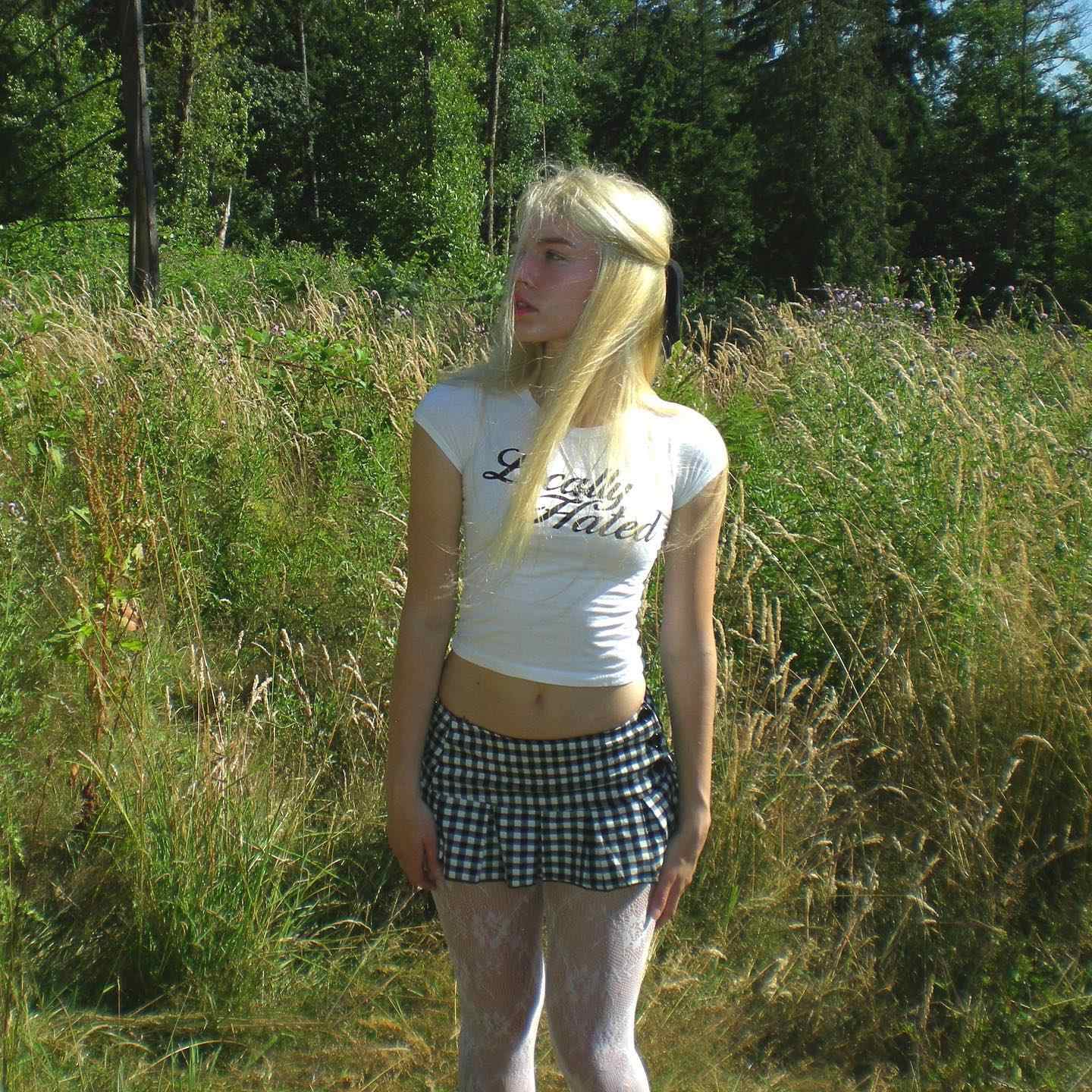 Y2K Emo Girl Crop Top