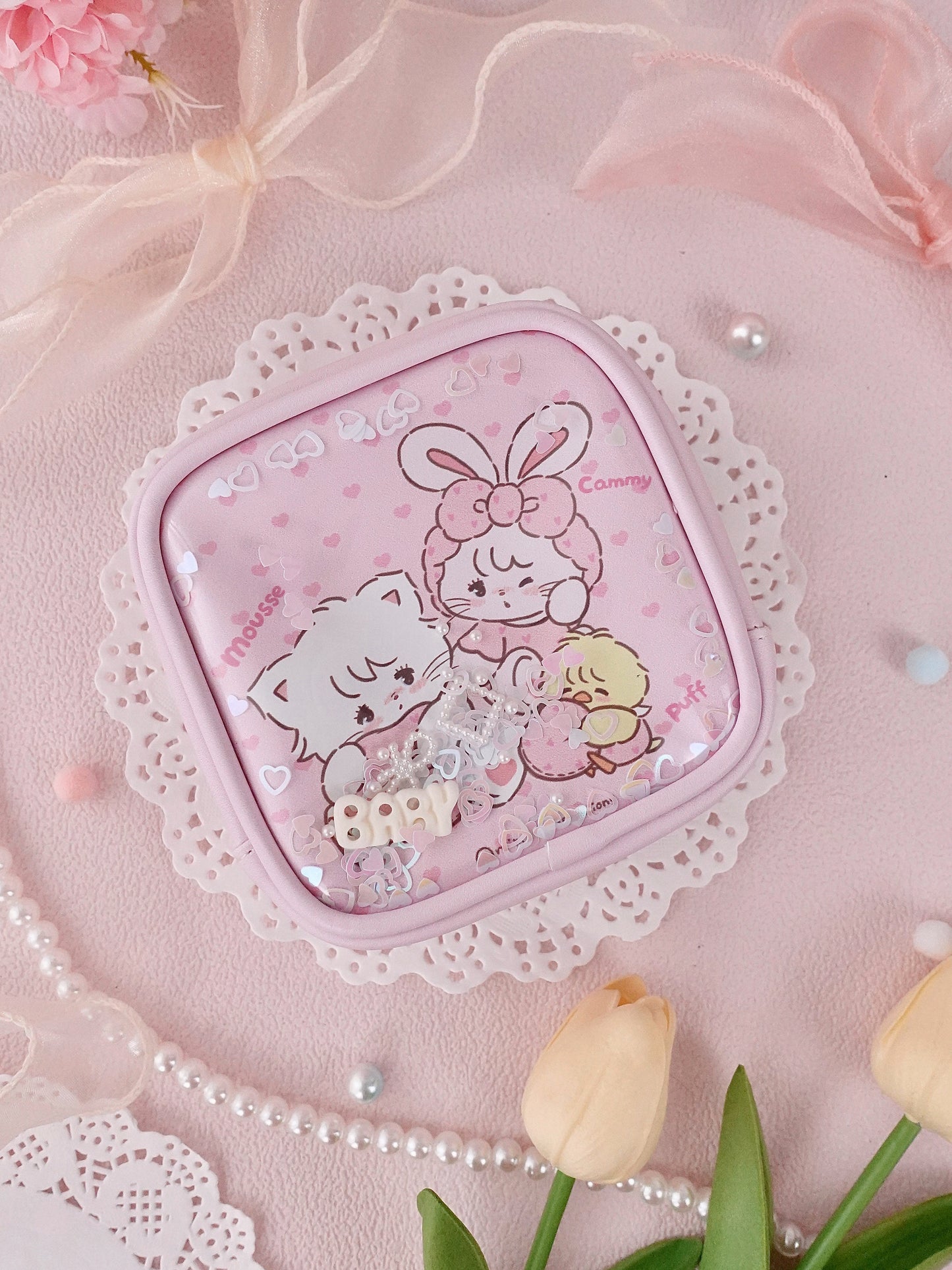 kawaii mini cosmetic bag