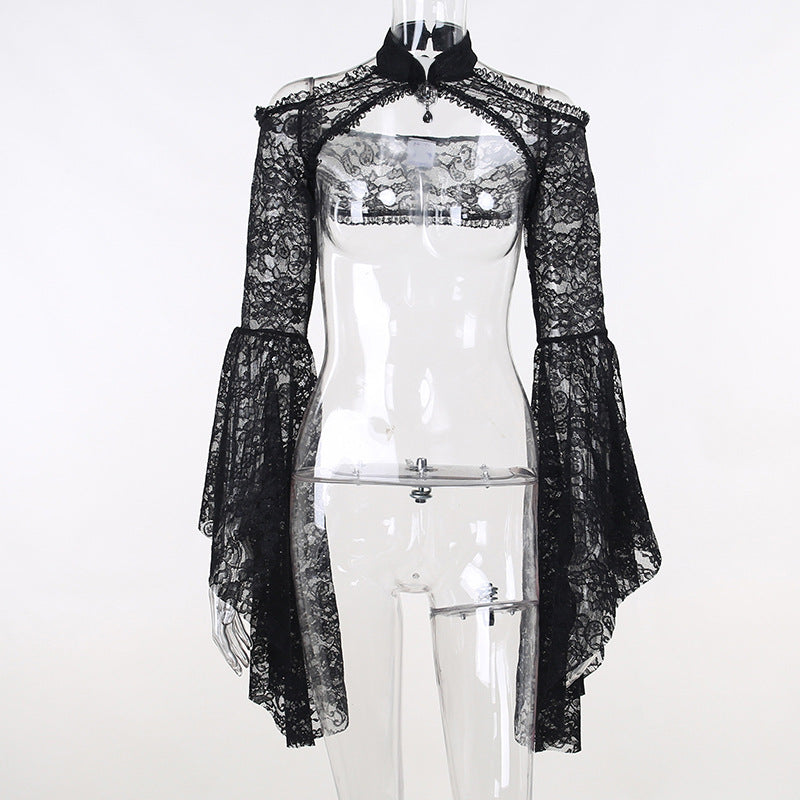 Gothic Lace Waistcoat Sleeves