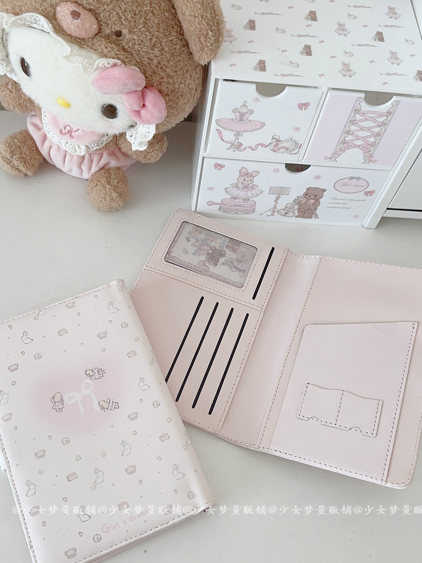 Girly Dream passport ticket holder
