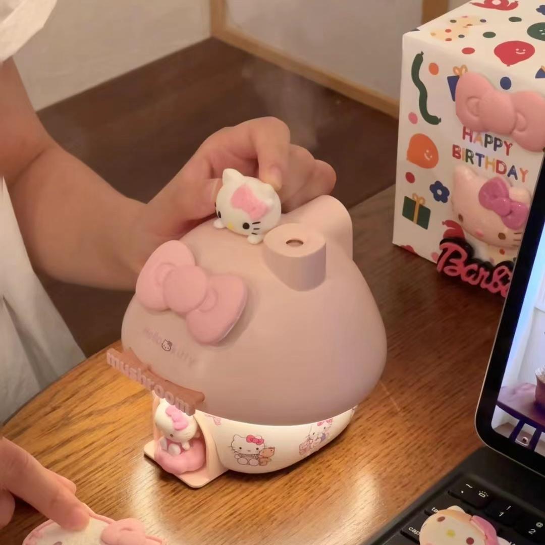 cute kitty mushroom humidifier