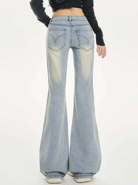 Coquette Light Blue Stretch Bootcut Jeans