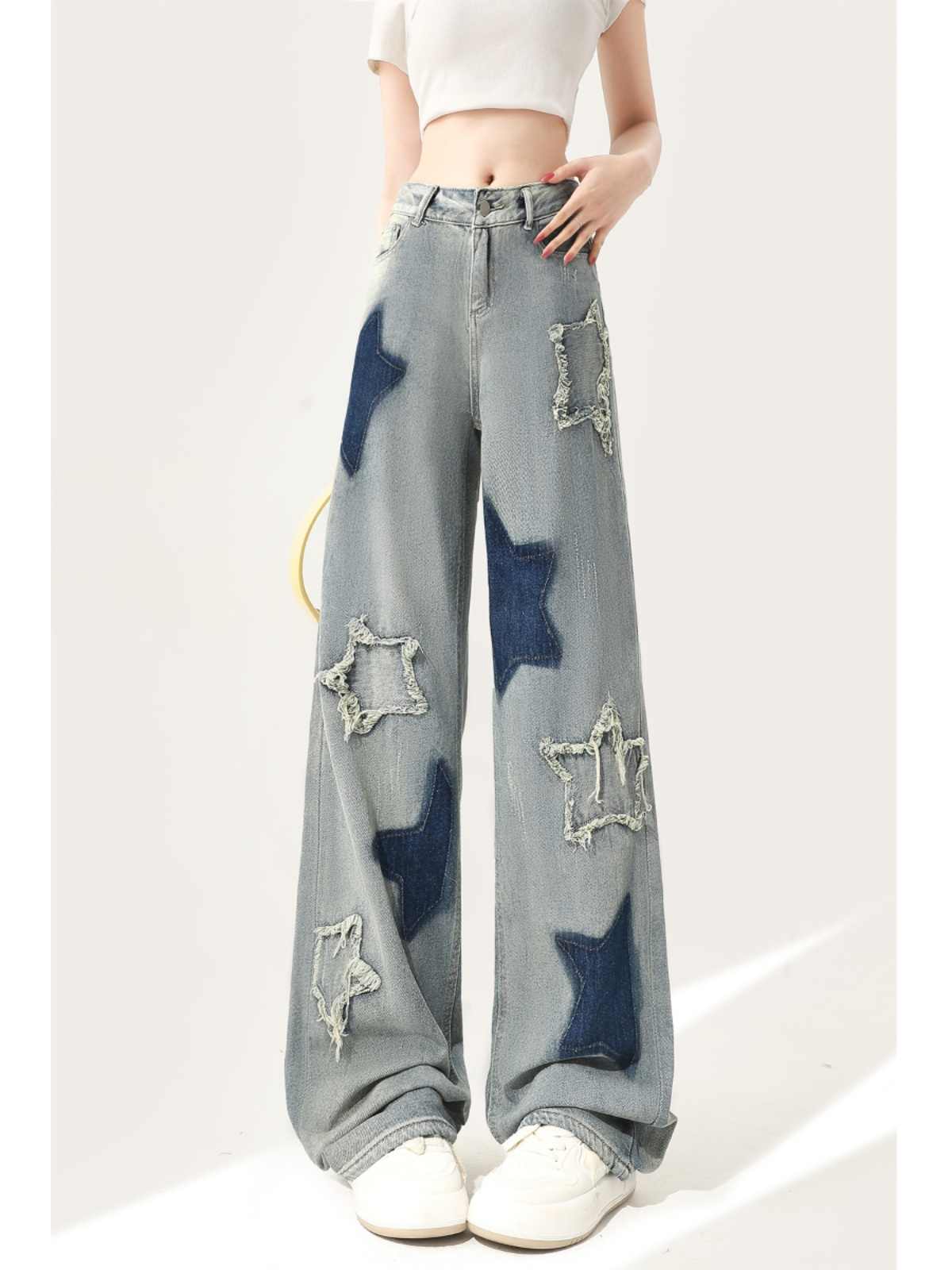 Acubi Star Girl Bell Bottom Jeans