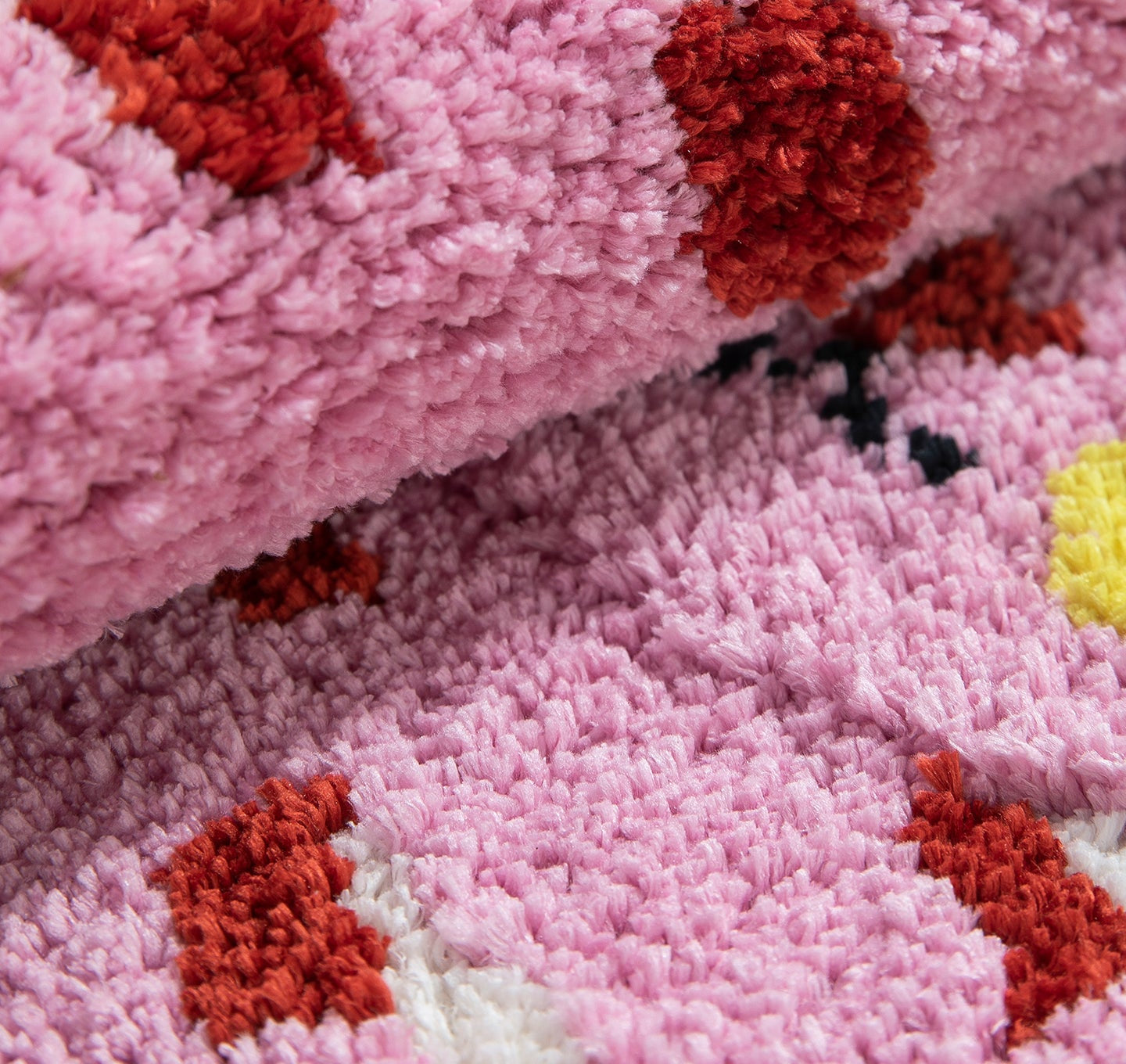 Cute Pink Cat Microfiber Floor Mat