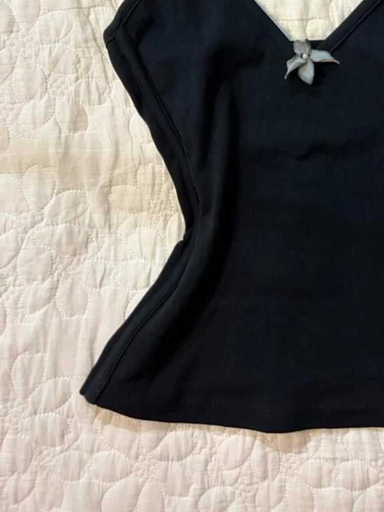 Retro Black Halter-neck Top