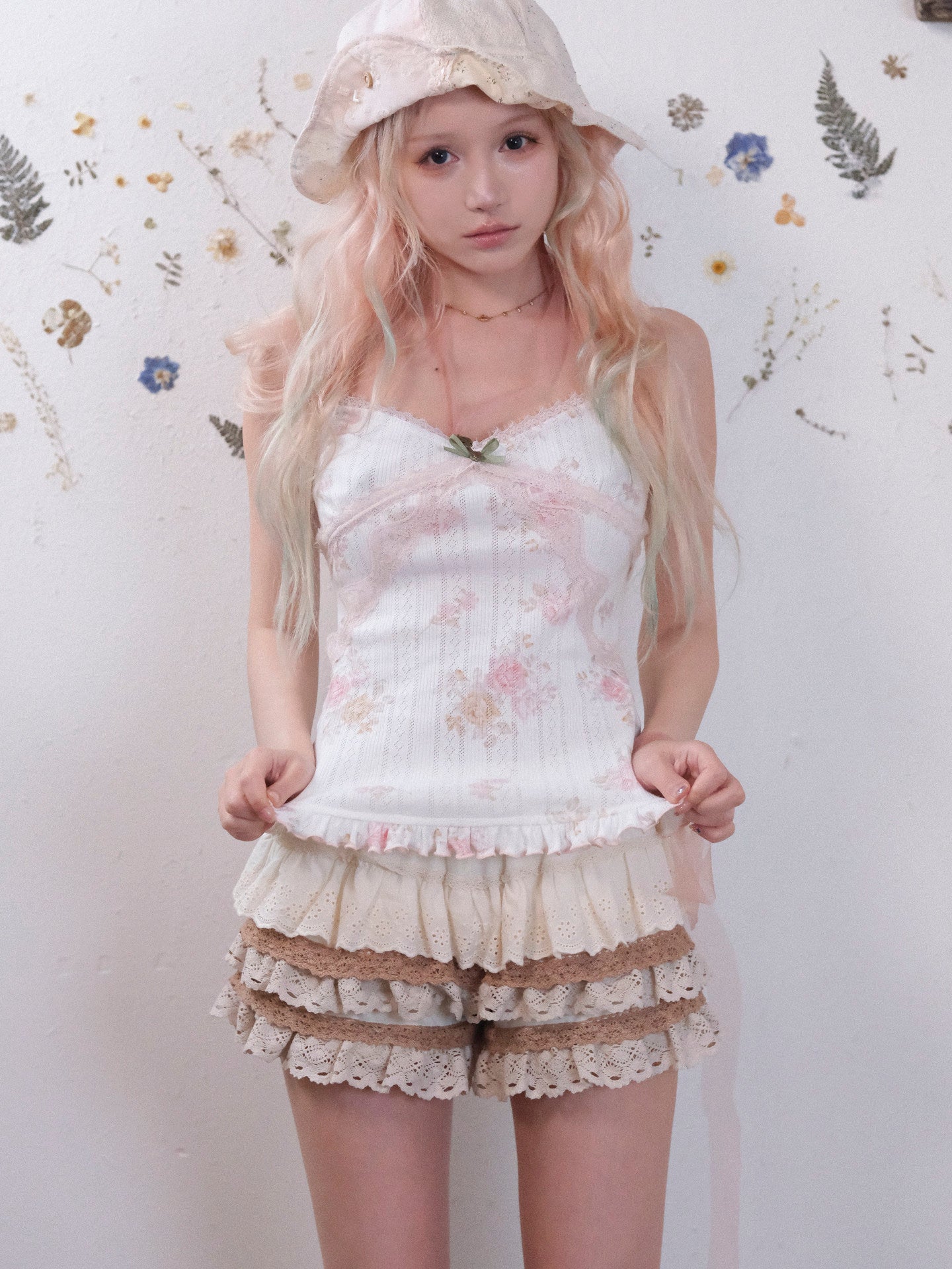 brown cake vintage skirt