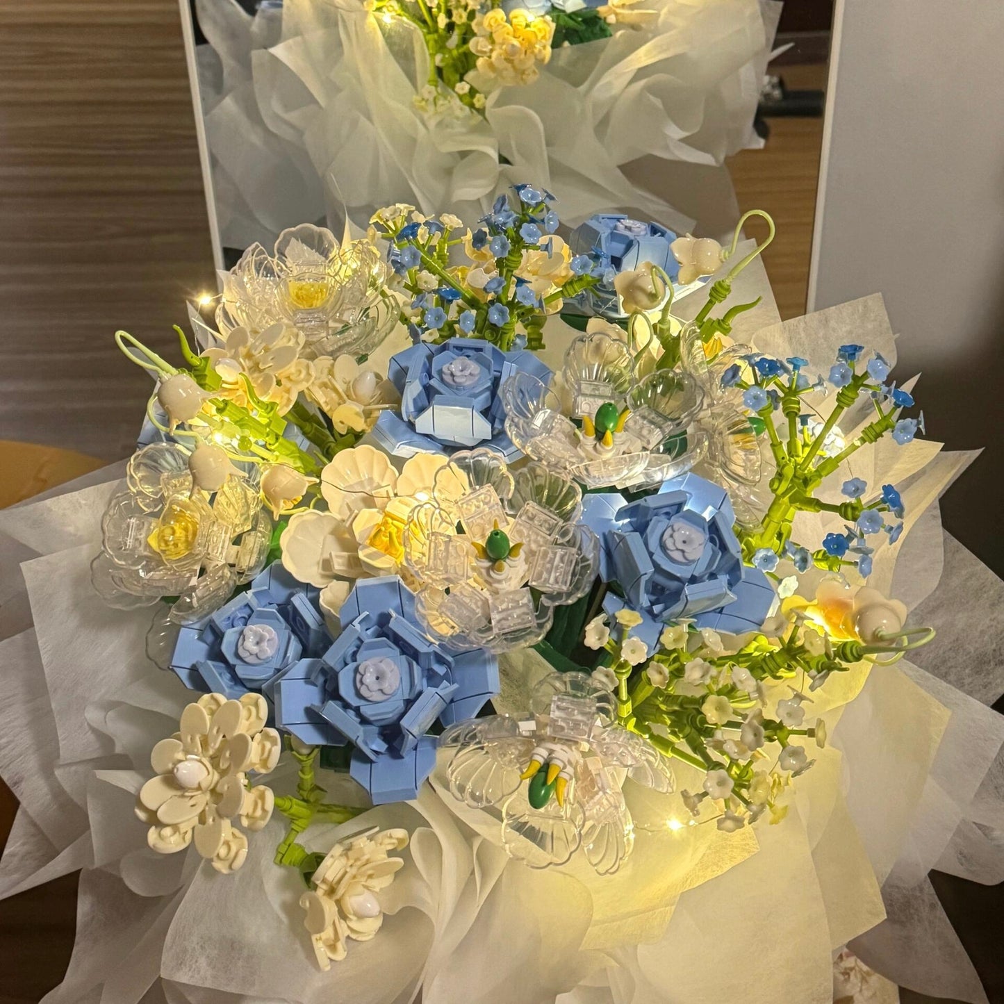 Rose Building Blocks Simulation Bouquet