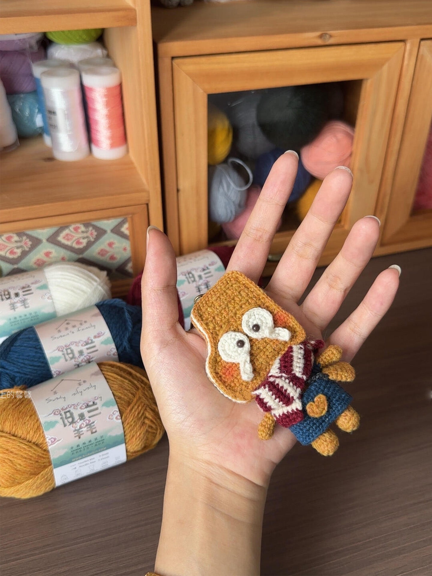 diy crochet cookie man doll kit