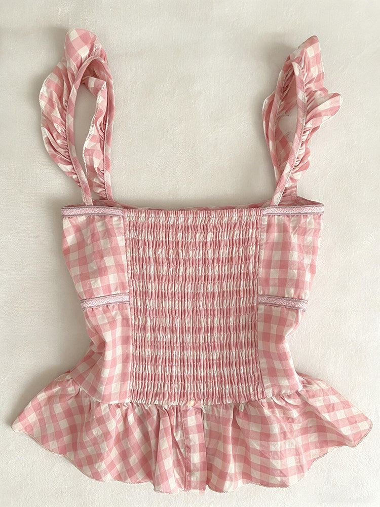 retro plaid tank top