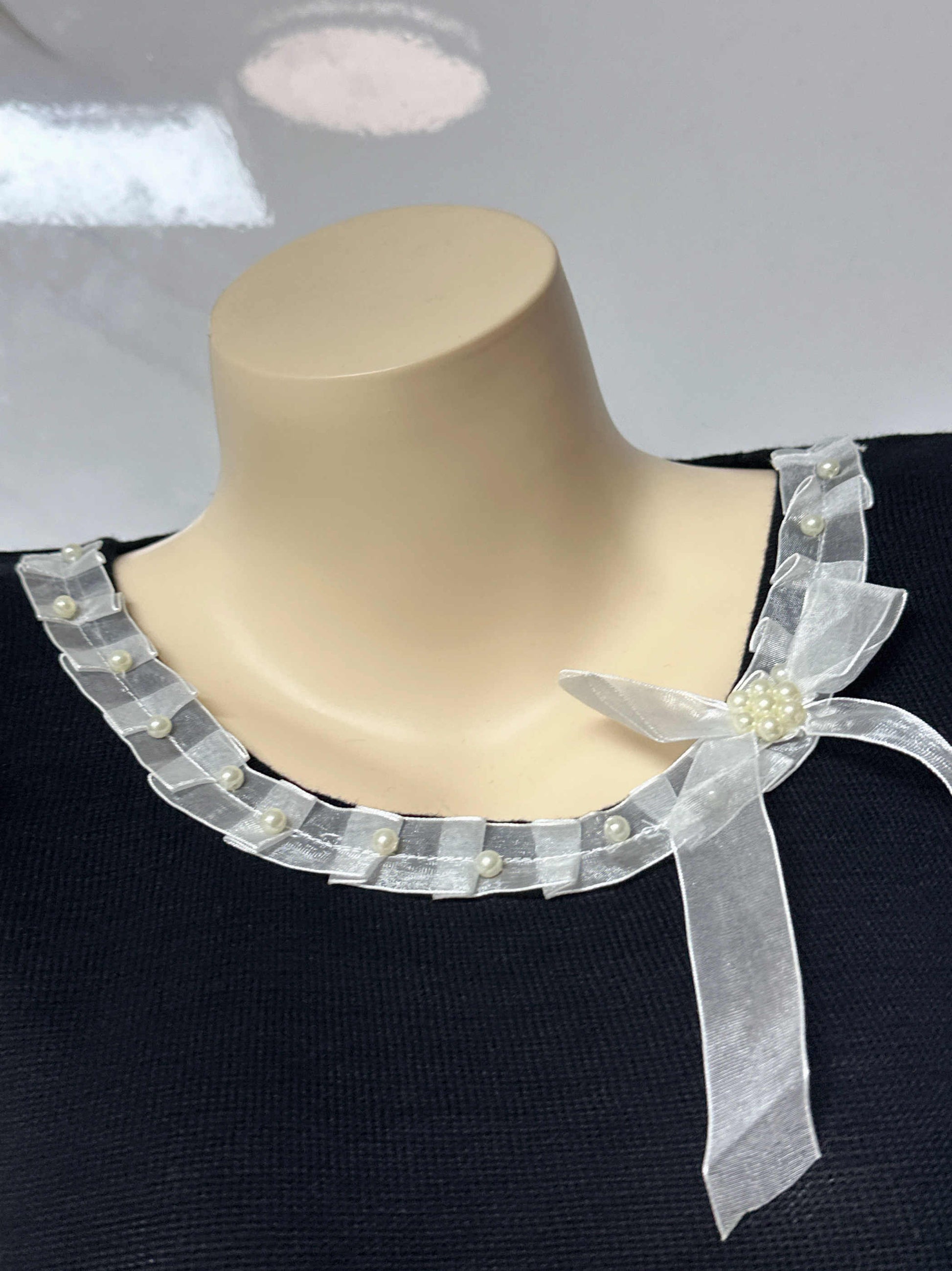 Dark Coquette Bow Ribbon Top