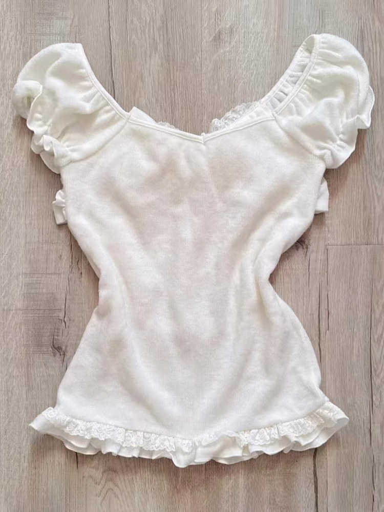 French Bow White T-shirt