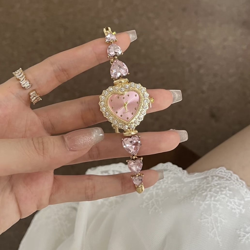 niche pink quartz Watch