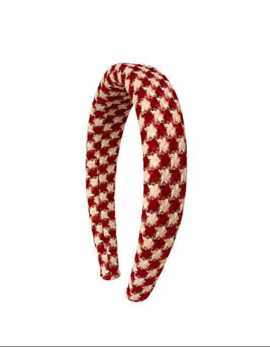 Preppy Retro Houndstooth Headband