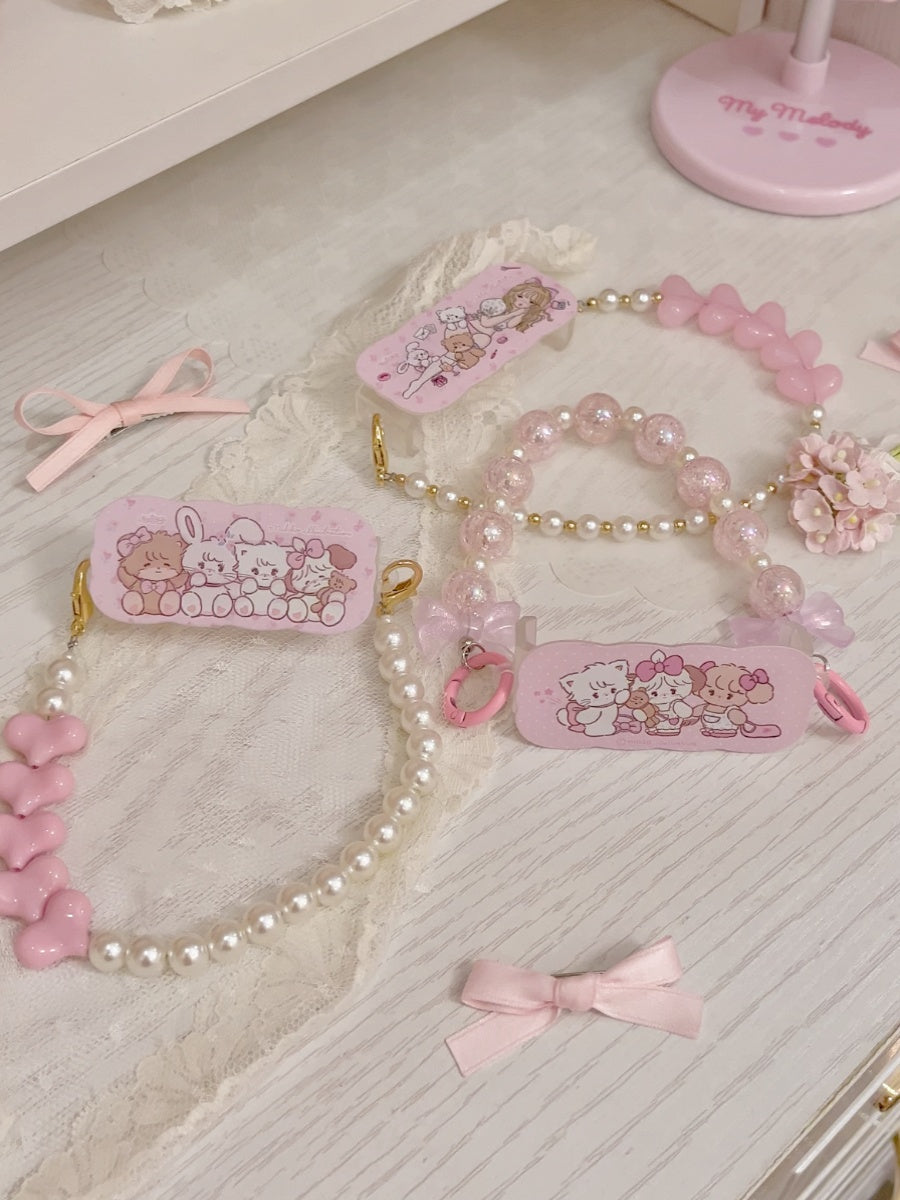 cute portable anti-lost mobile phone decorative clip