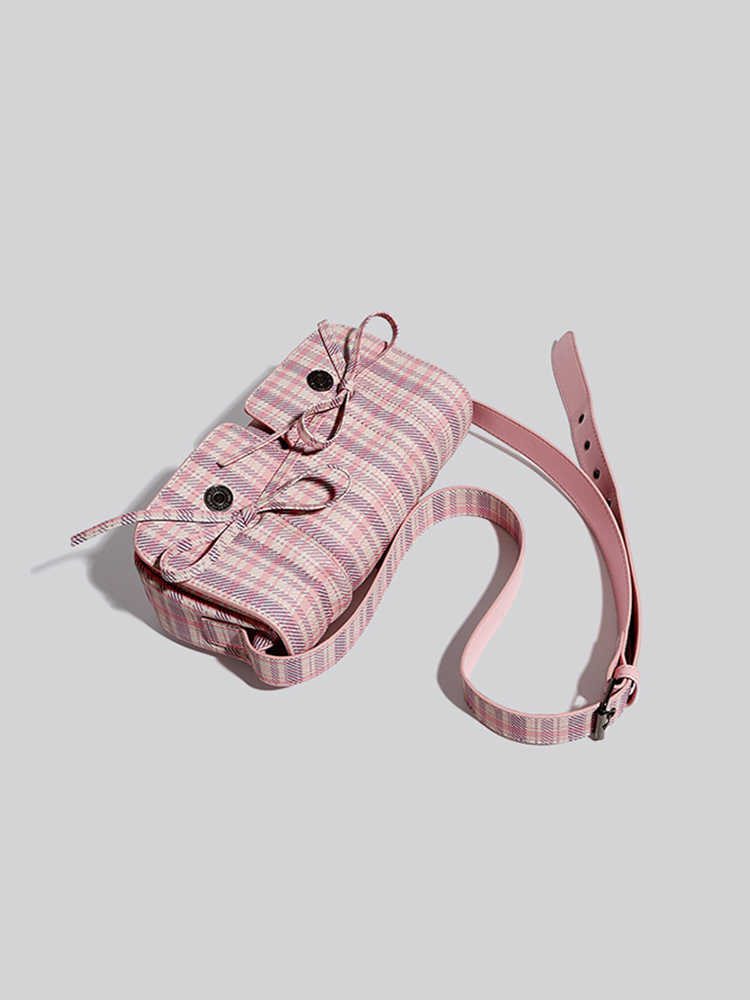 Ballet Style Bow Crossbody Bag