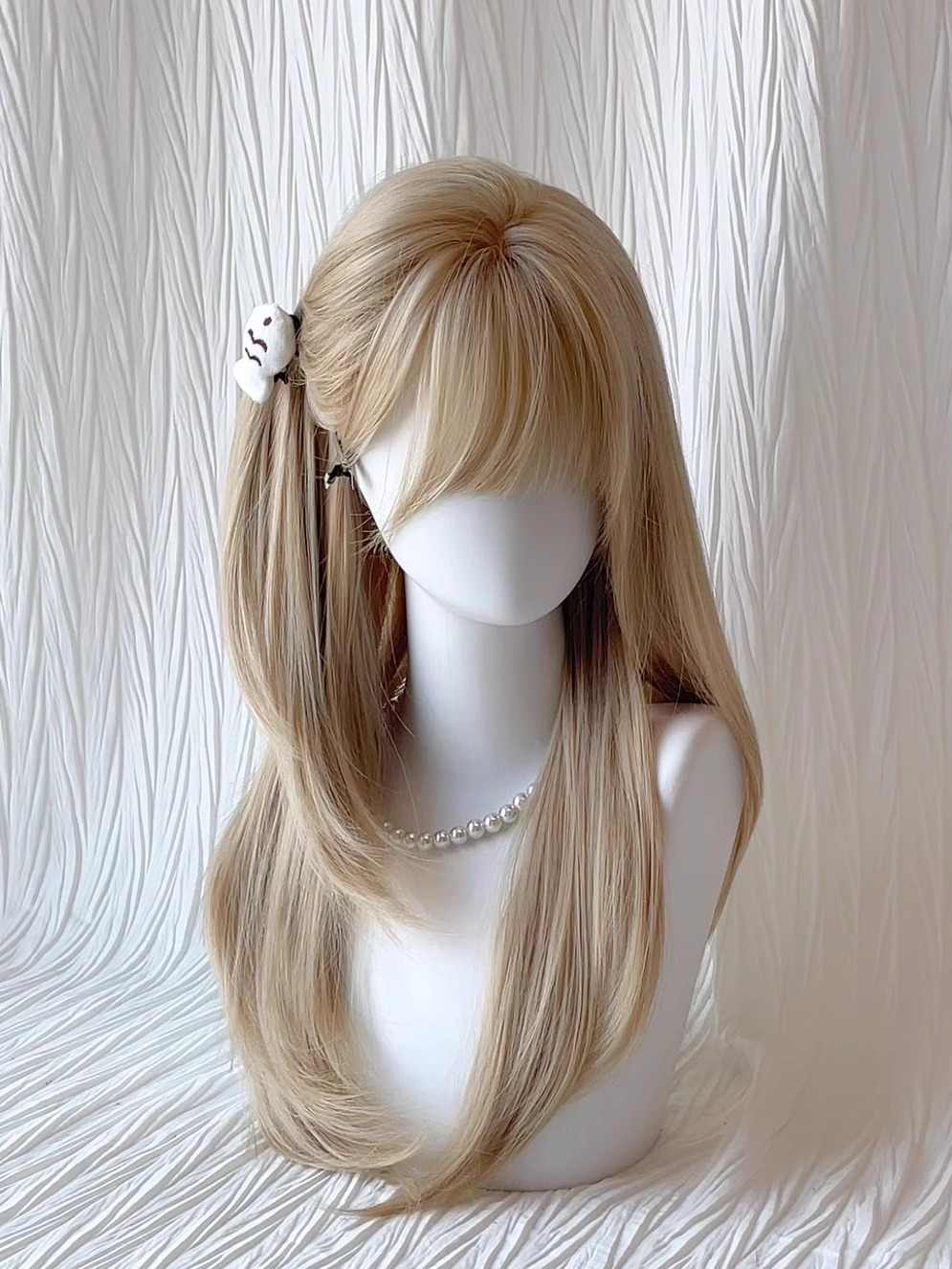 JK Platinum Long Straight Wig