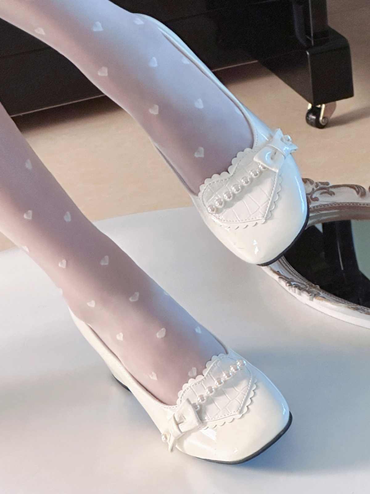 Dream Lolita Pearl Mary Jane High Heels