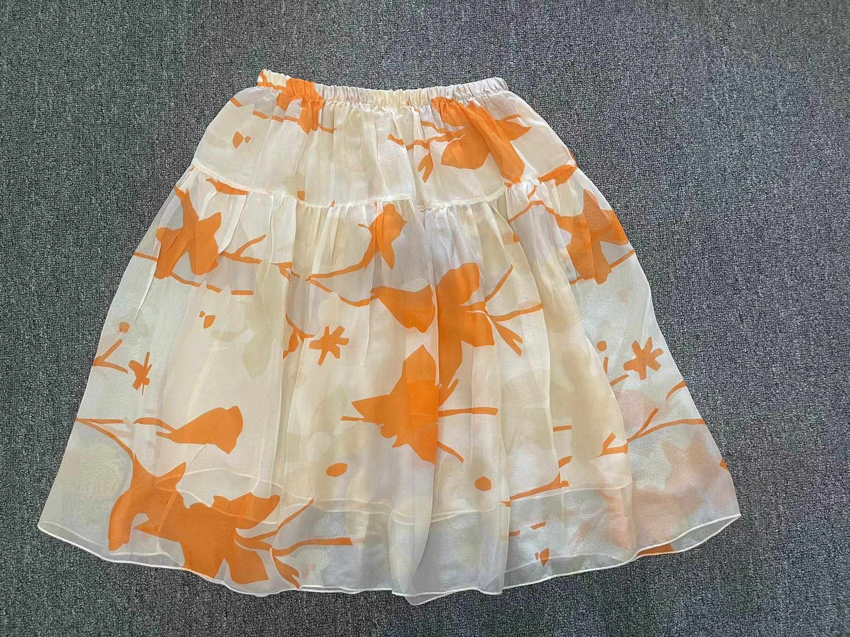 Silk Double Layer Skirt