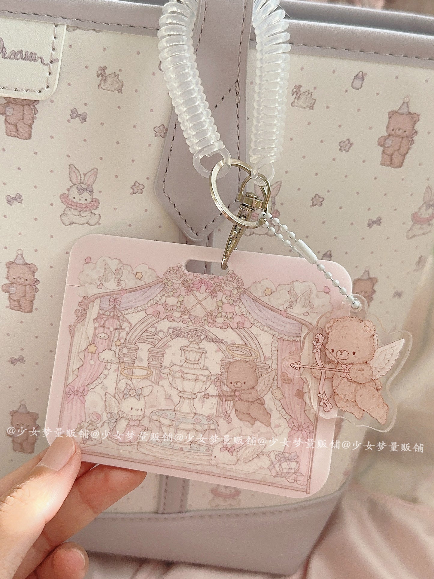 Girl's Dream Cupid Rabbit Bear Card Set