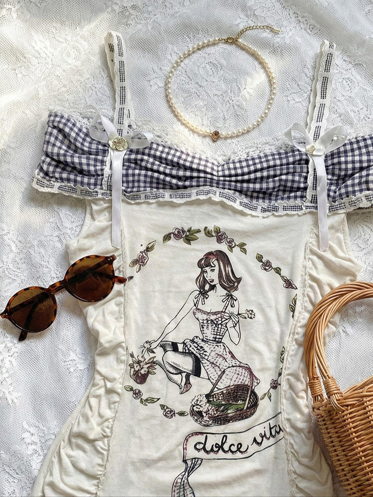 vintage mermaid print shirt