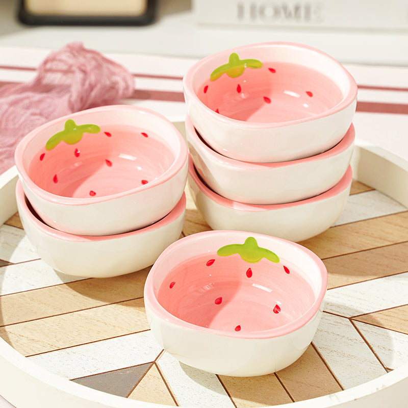 Strawberry ceramic small dish