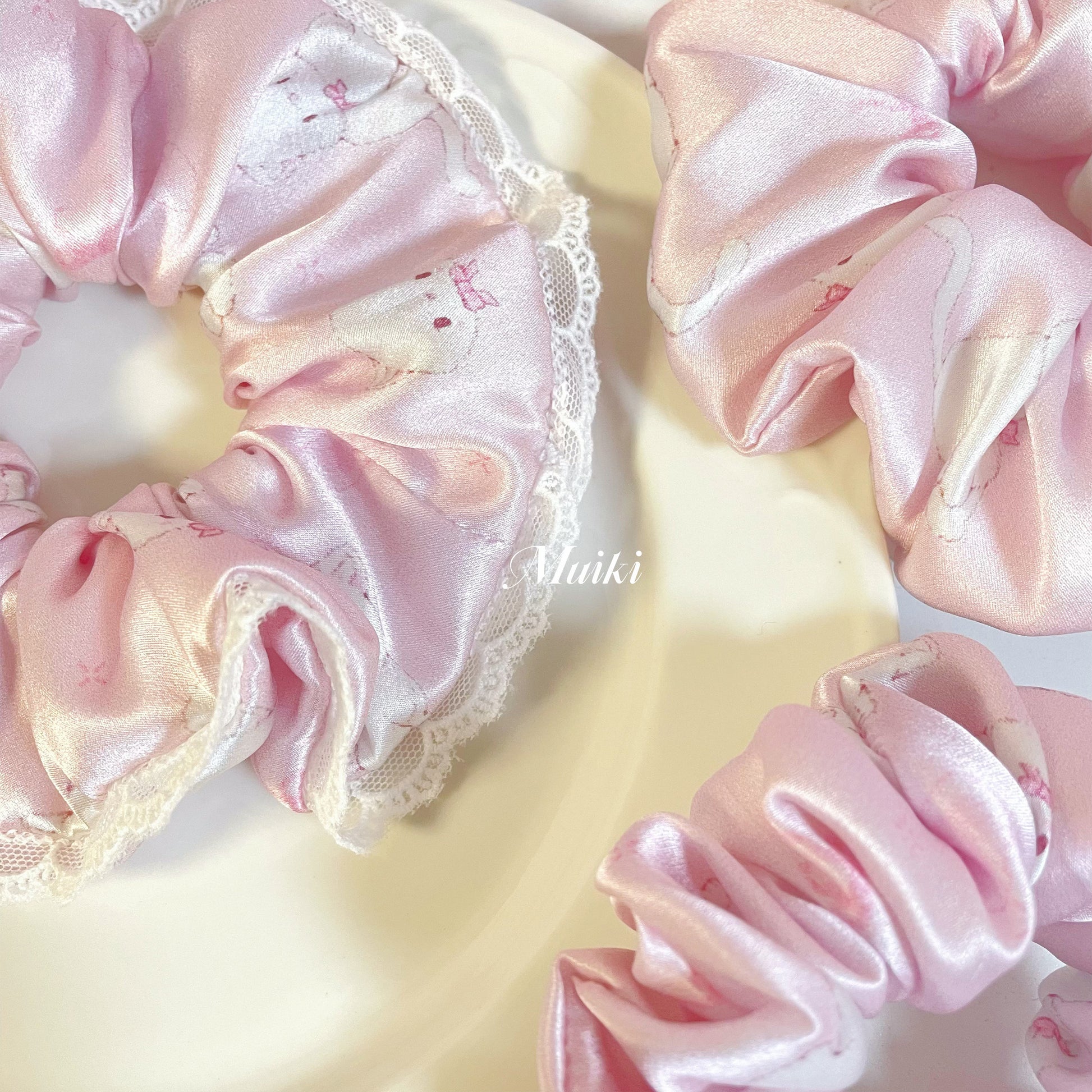 kawaii silk hair tie