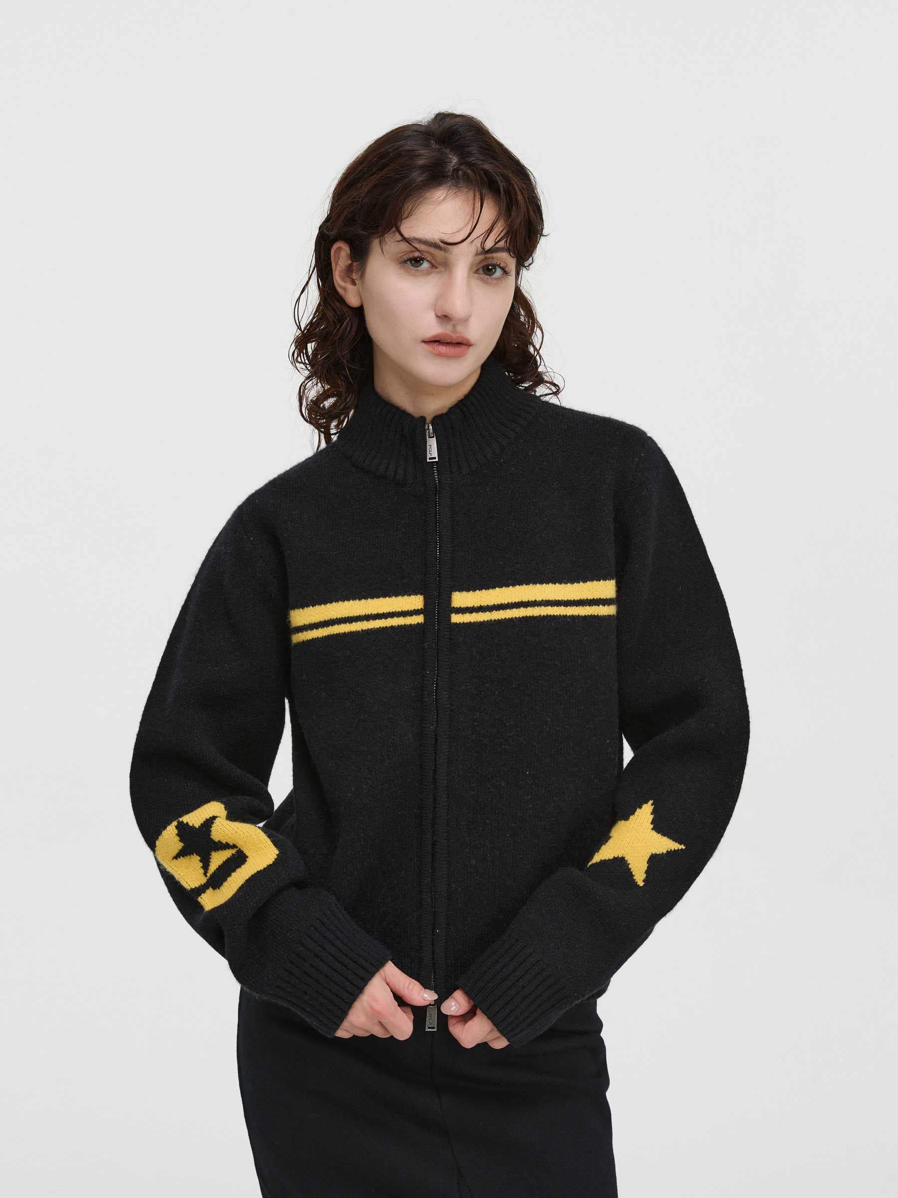 Y2K Star Knit Acubi Cardigan