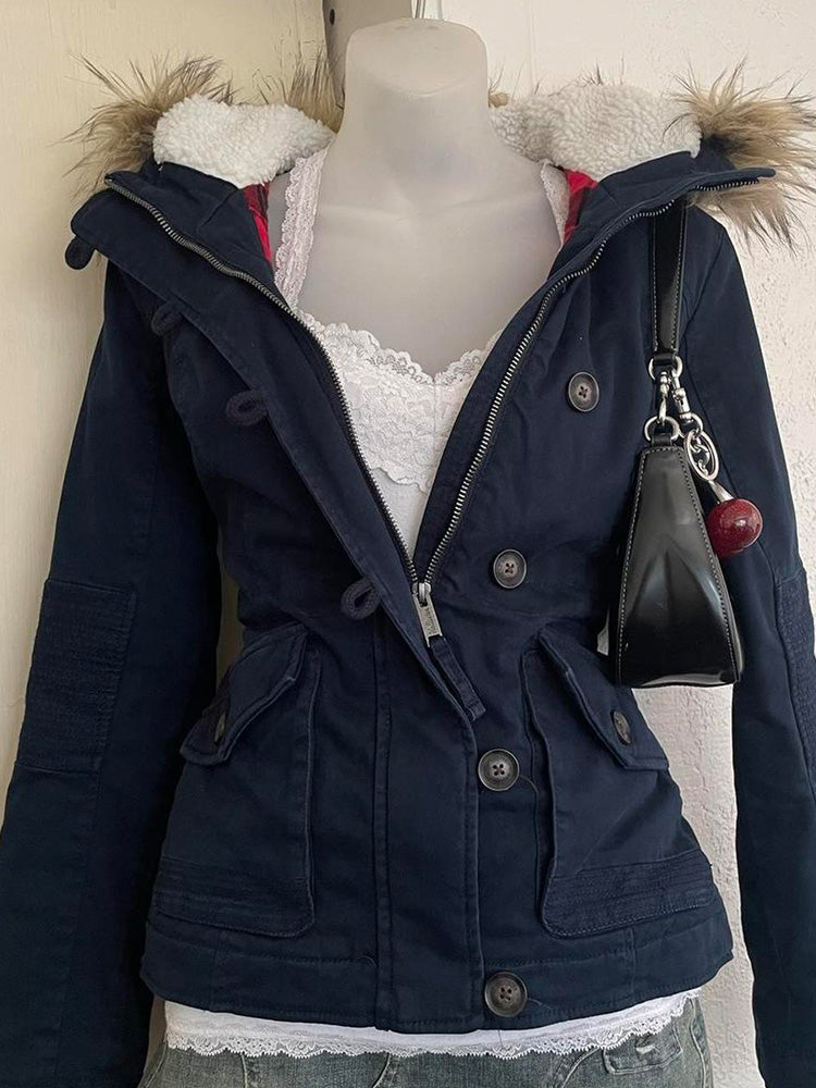 retro blue jacket