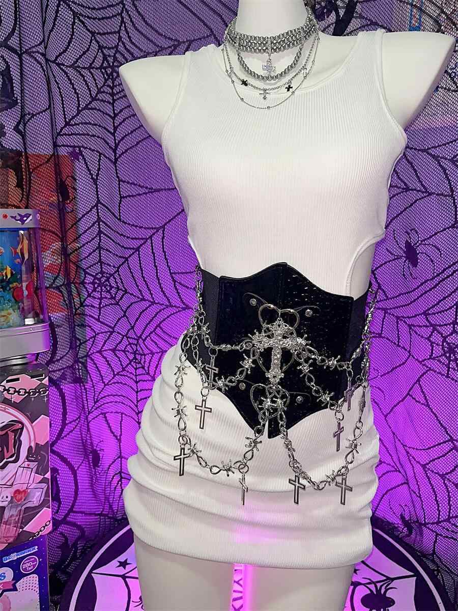 Punk Street Leather Belt Girdle