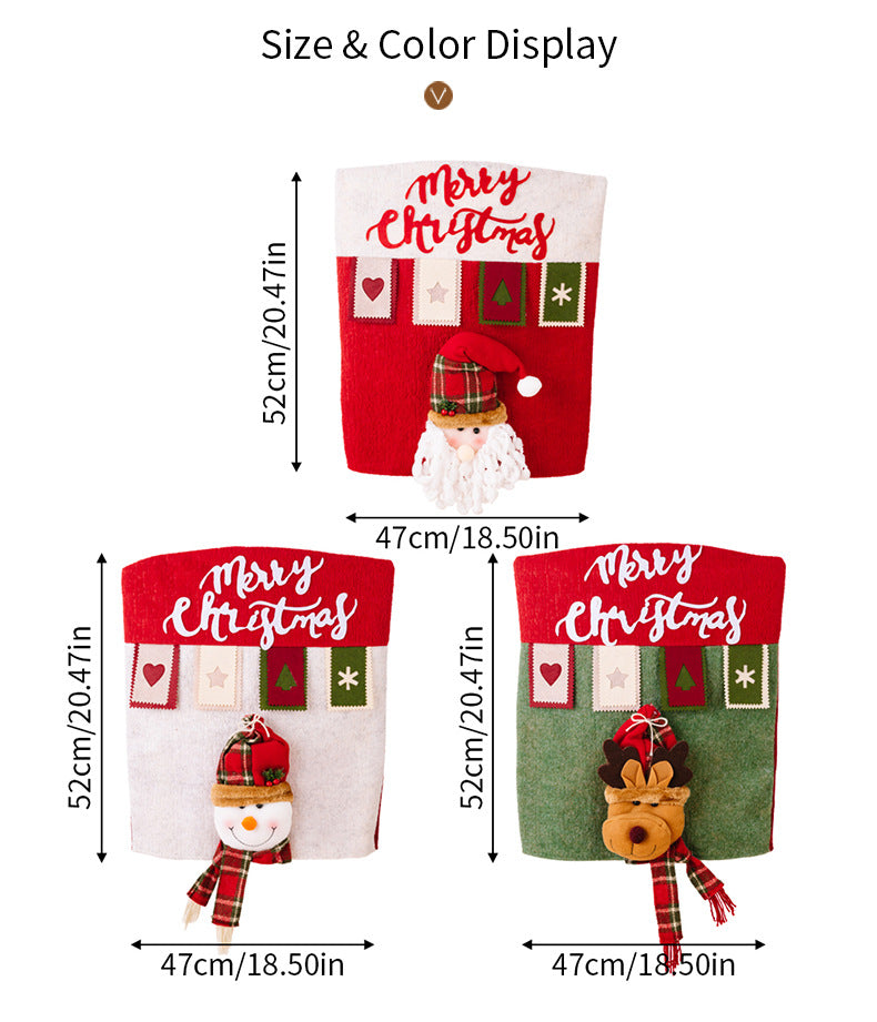 Christmas decoration chair cover