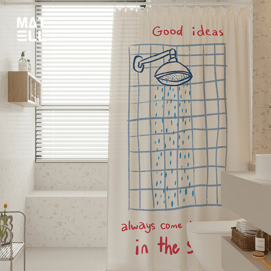 waterproof Bathroom hanging curtain