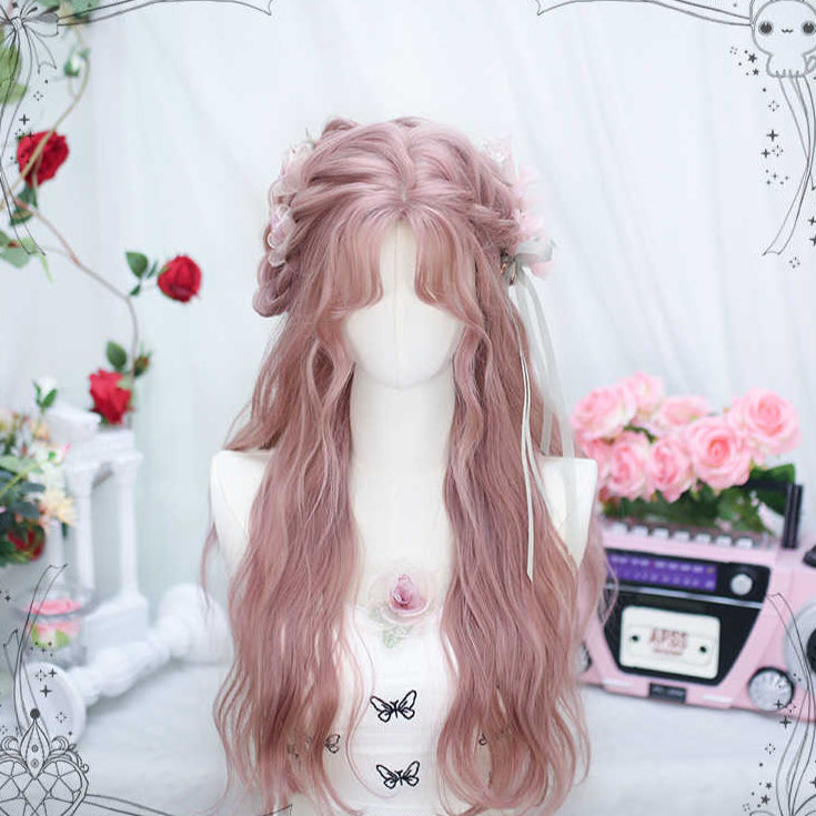 "Spring Sakura" Pink Long Curly Wig