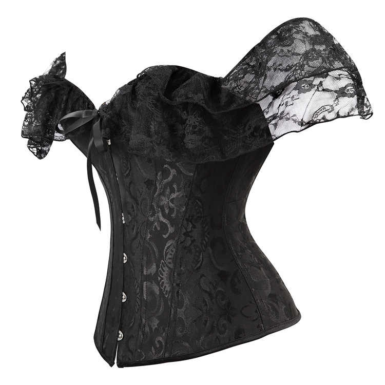 Dark Coquette Boned Lace Corset