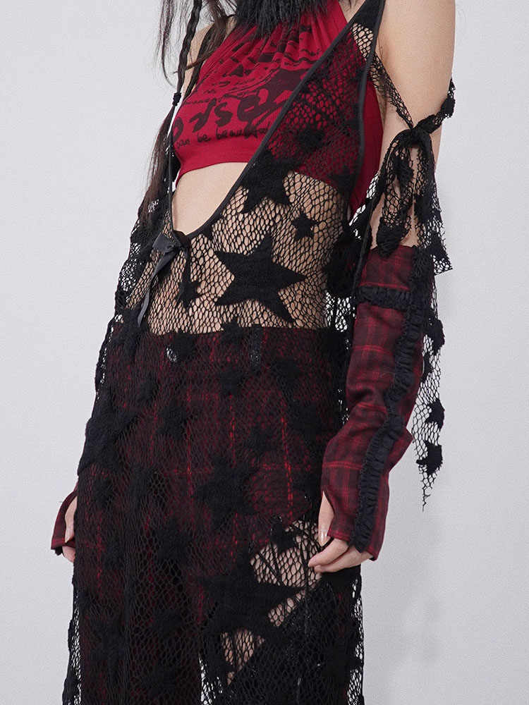 Grunge Star Mesh Vest