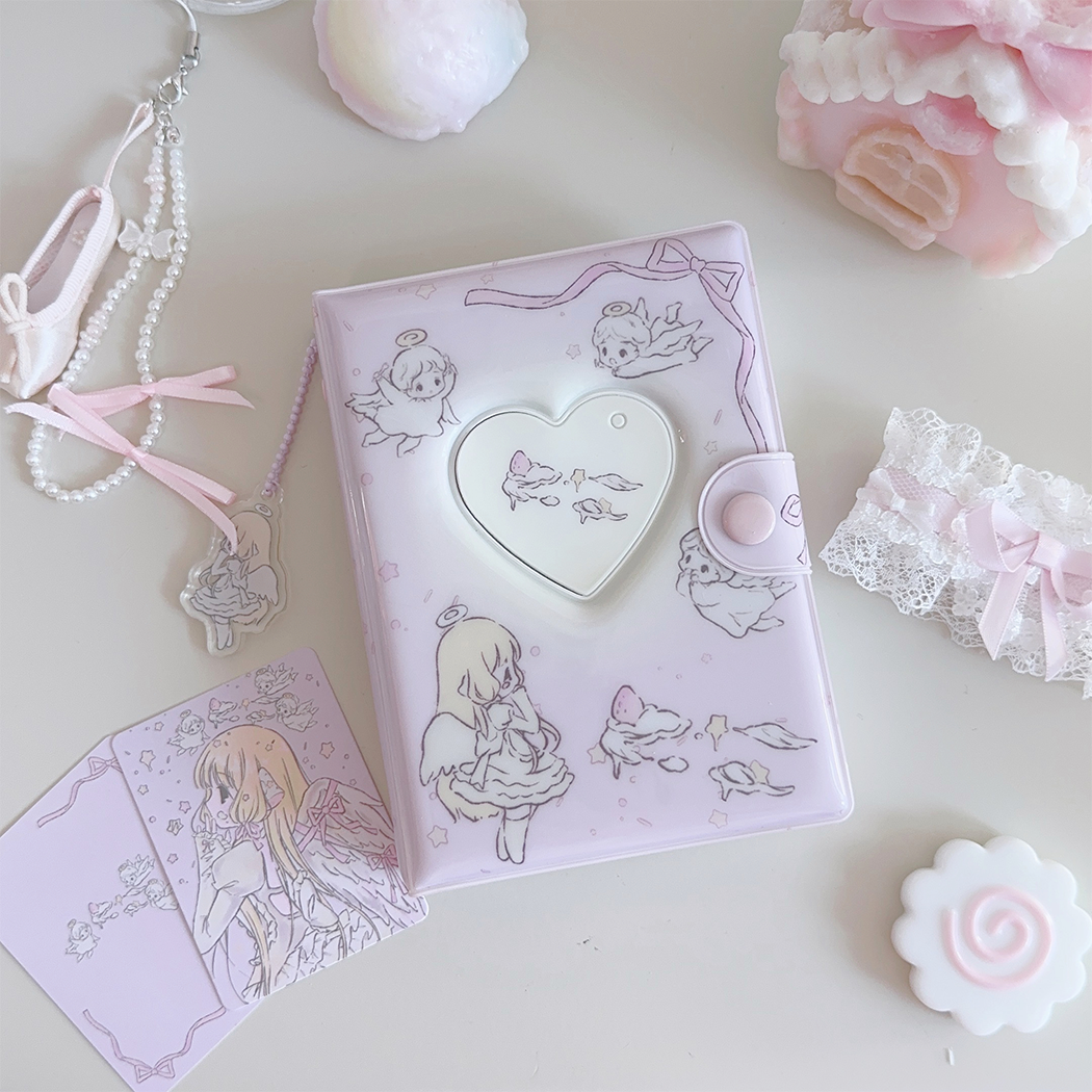 kawaii angel heart versatile and cute A7 loose-leaf ledger