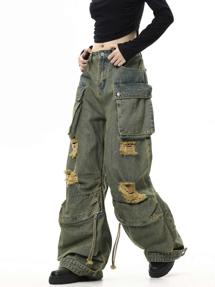 Retro Street Cargo Jeans