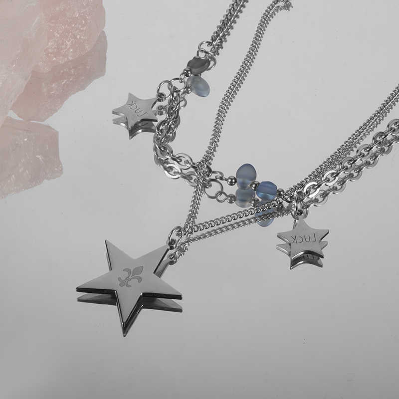 Y2K Clavicle Star Necklace