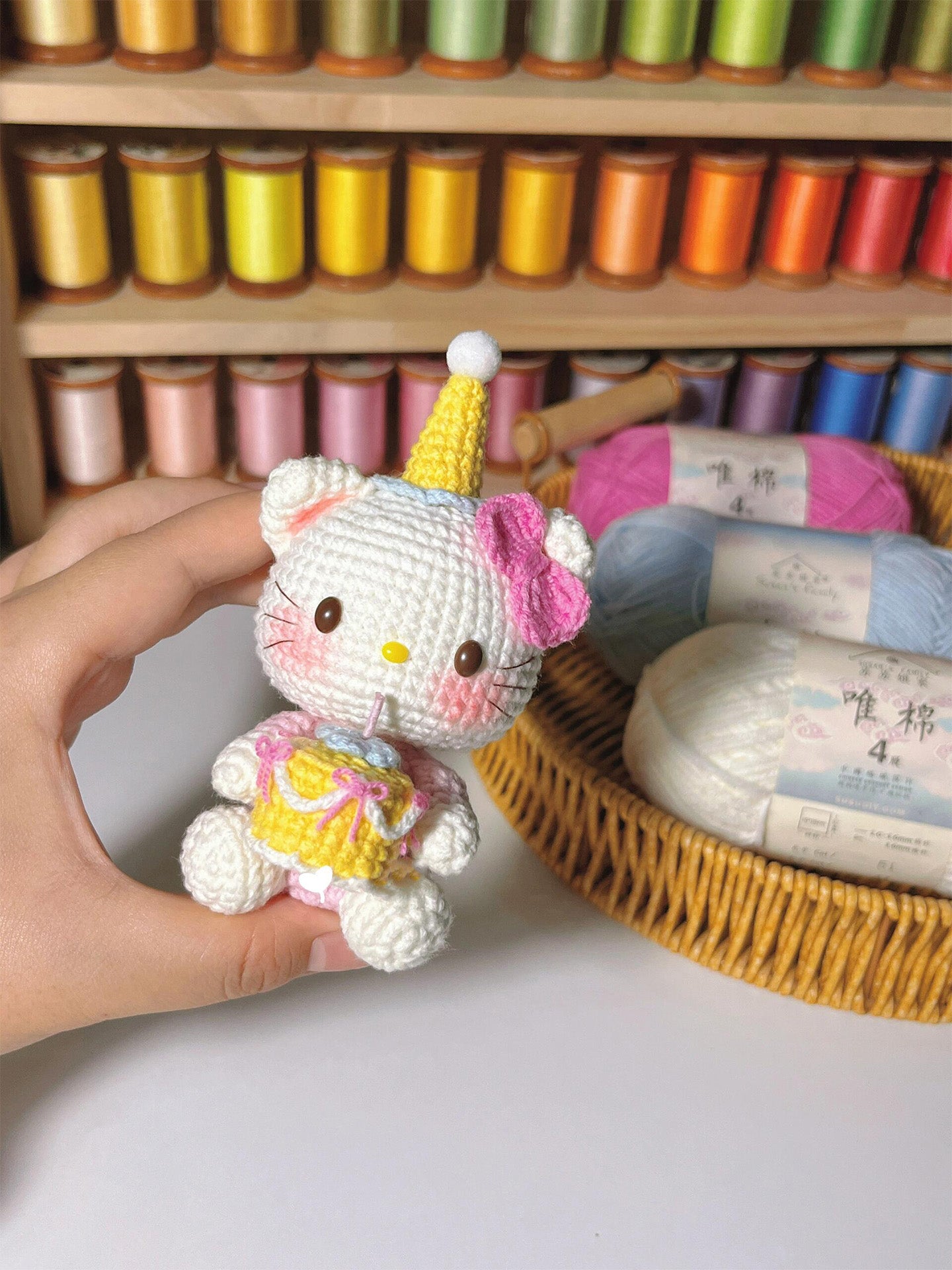 diy wool kitty cat doll