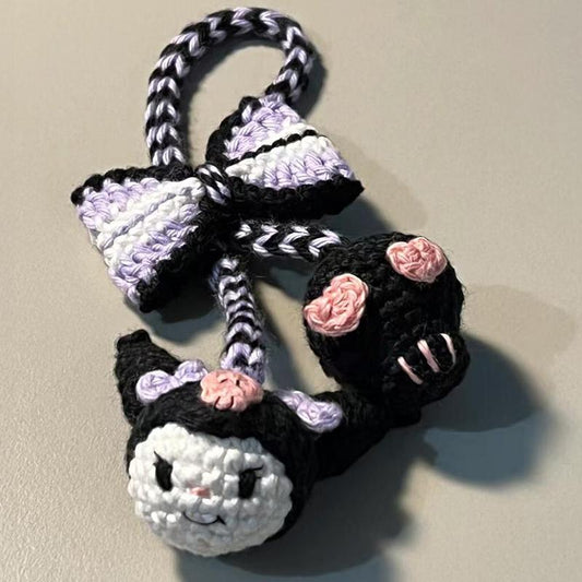 diy wool handmade kawaii keychain