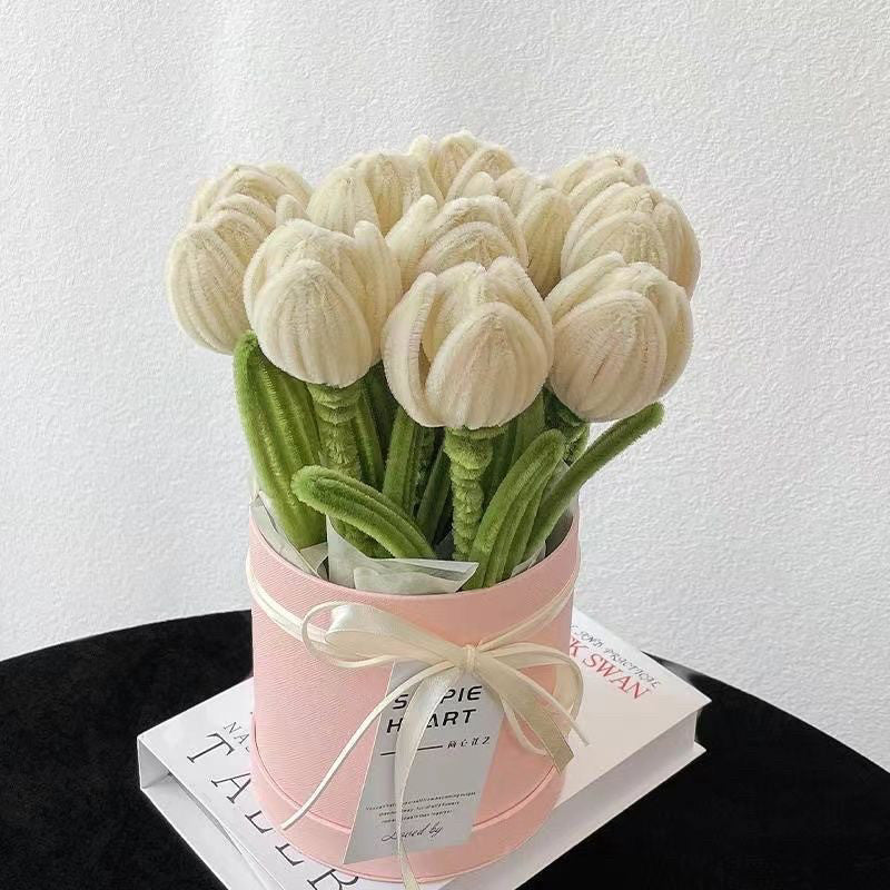 Tulip Bouquet in a Bucket – DIY Chenille Stem Craft Kit