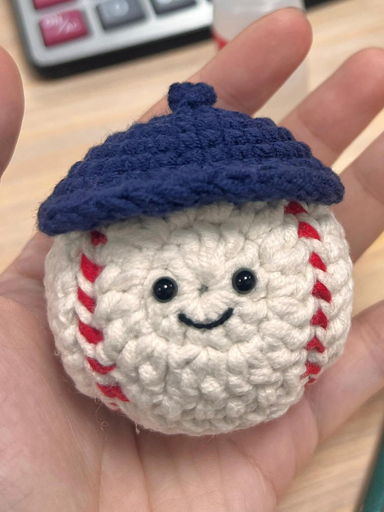 Wool diy baseball doll material package