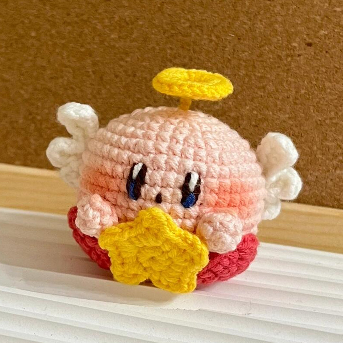 Cute keychain doll wool diy