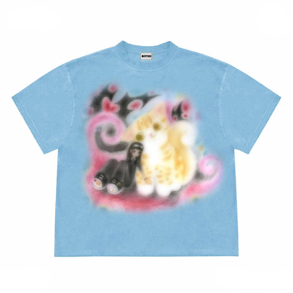 Kitten Illustrations Tee