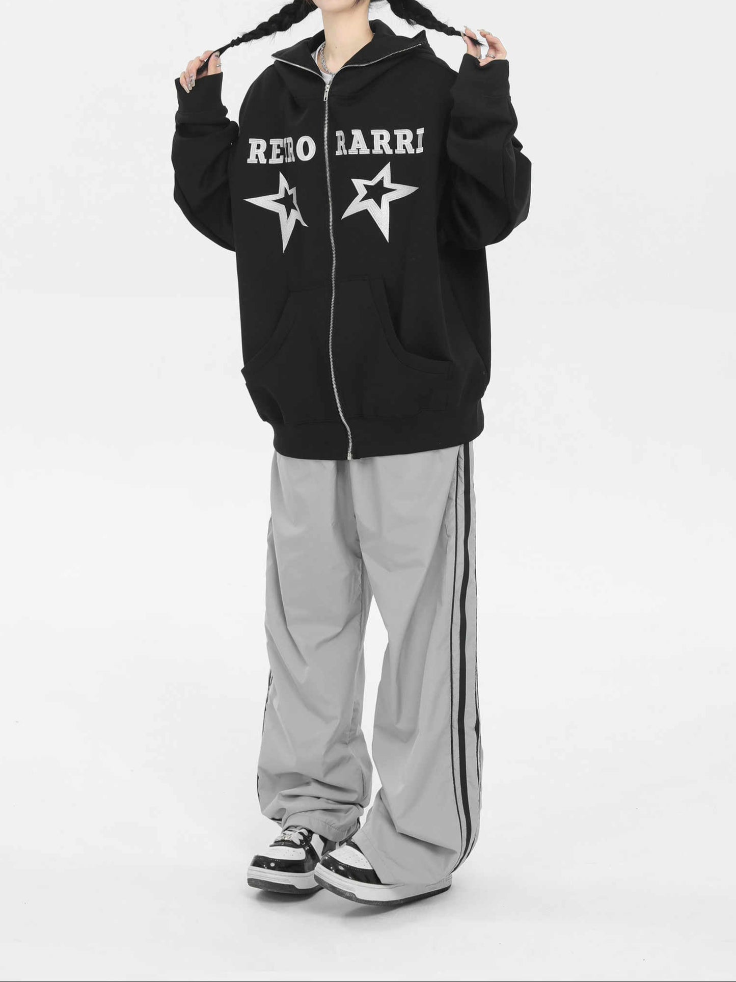 Acubi Street Star Zip-up Hoodie