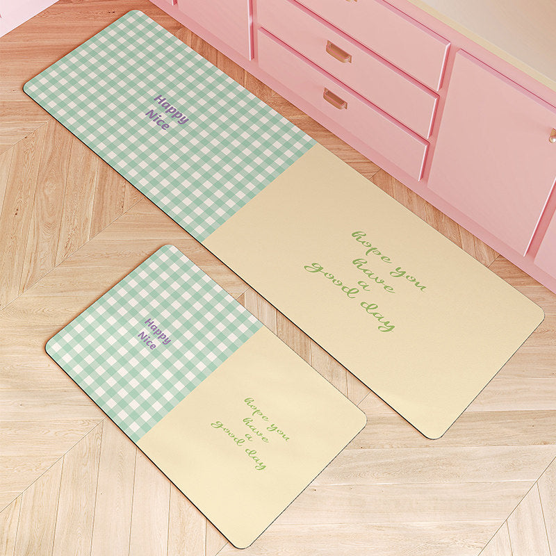 kawaii kitchen floor mat non-slip carpet