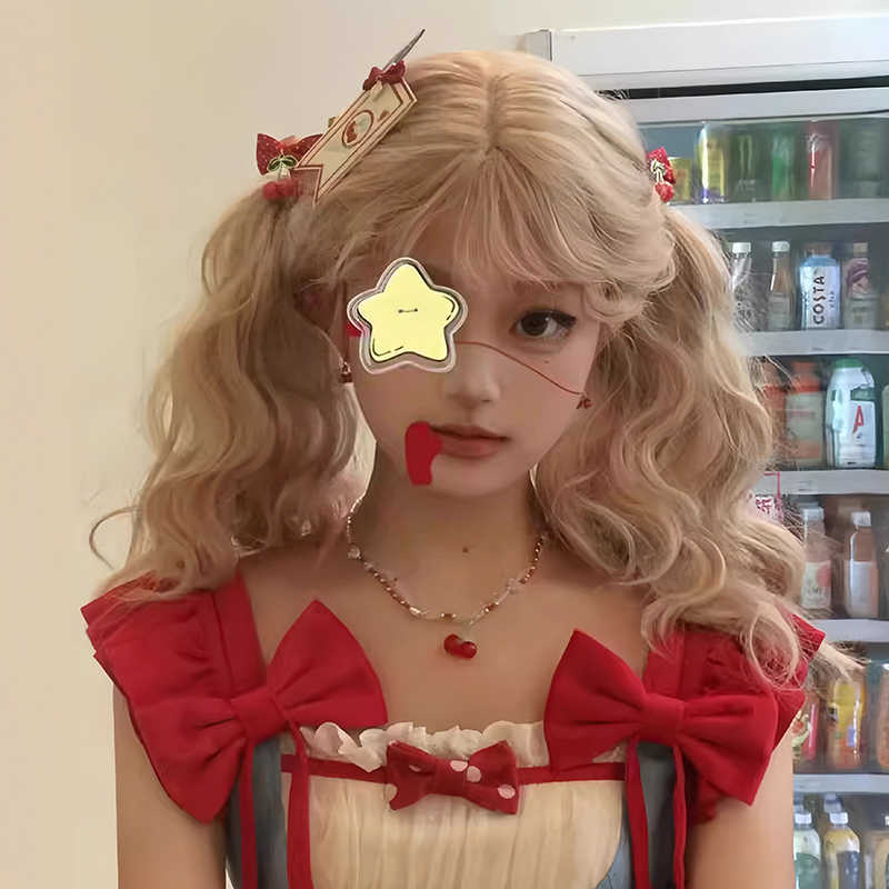 Doll Platinum Curly Long Wig